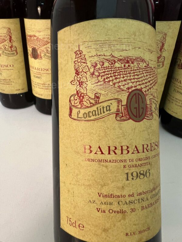 Barbaresco Cascina Giacosa 1986 - Image 4