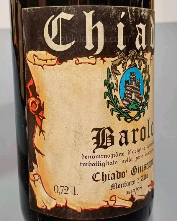 Barolo Chiadò Giuseppe 1973 - Image 7
