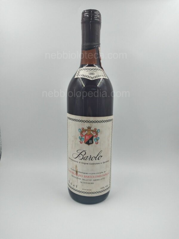 Barolo Borgogno Cav. Bartolomeo & Figlio 1980
