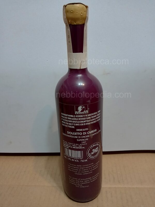 Dolcetto di Ovada Superiore Cantina Vercellino 1997 - Image 2