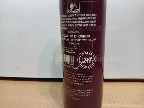 Dolcetto di Ovada Superiore Cantina Vercellino 1997 - Image 7
