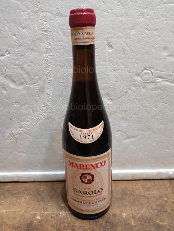 Barolo Marenco Angelo & Figlio 1971