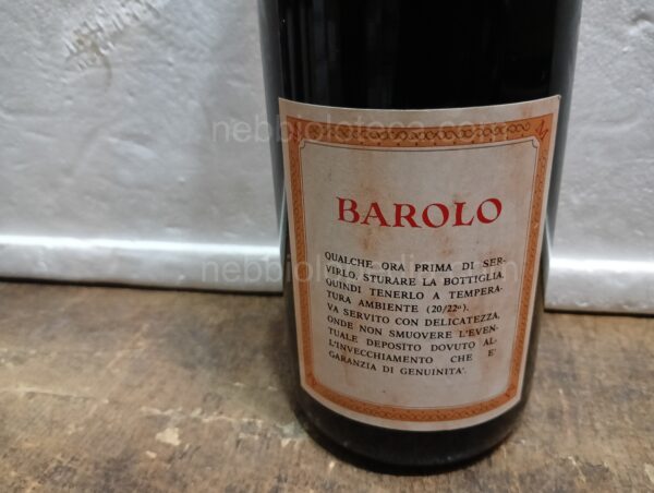 Barolo Marenco Angelo & Figlio 1971 - Image 2