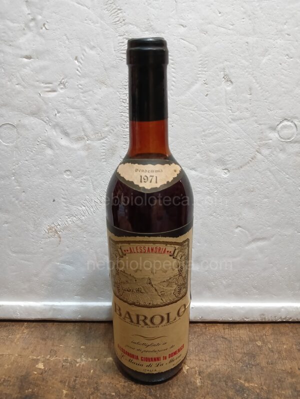 Barolo Alessandria Giovanni Fu Domenico 1971