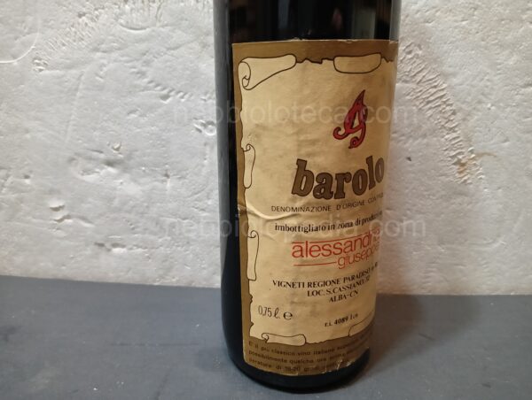 Barolo Alessandria Giuseppe 1982 - Image 5