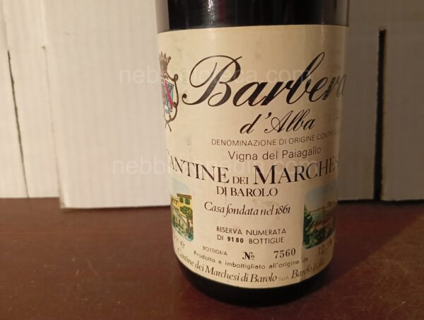 Barbera d'Alba Vigna del Paiagallo Riserva Numerata Marchesi di Barolo 1978 - Image 9