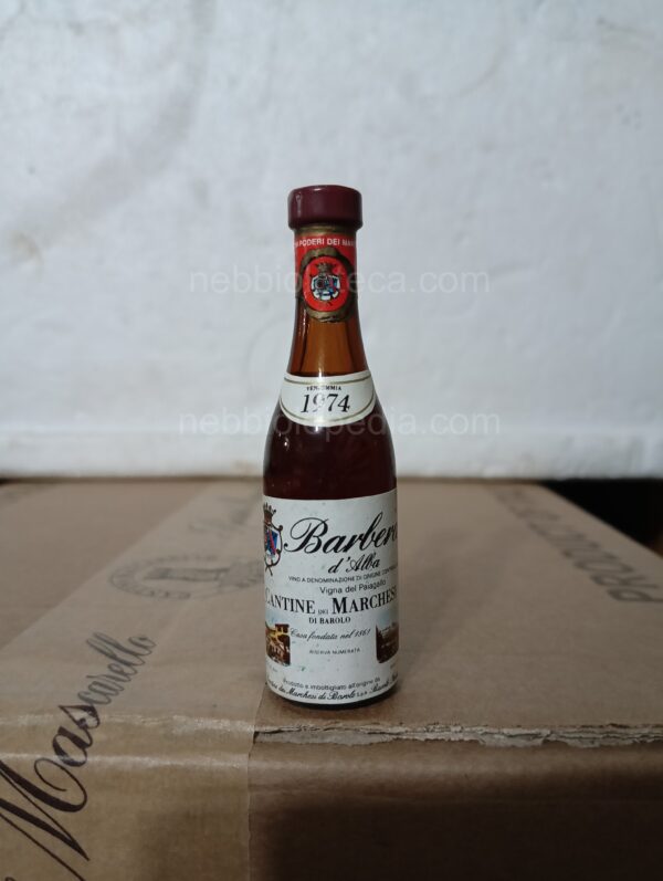 Barbera d'Alba Riserva Numerata Marchesi di Barolo 1974 miniature 10.5cc