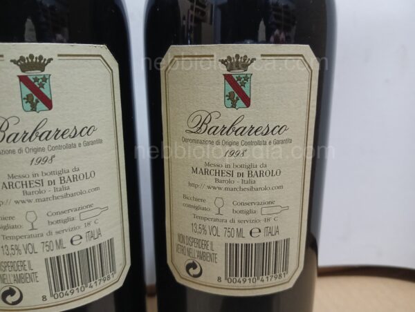 Barbaresco Marchesi di Barolo 1998 - Image 3