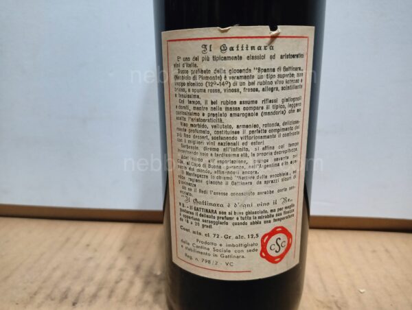 Gattinara Cantina Sociale Cooperativa di Gattinara 1968 - Image 2