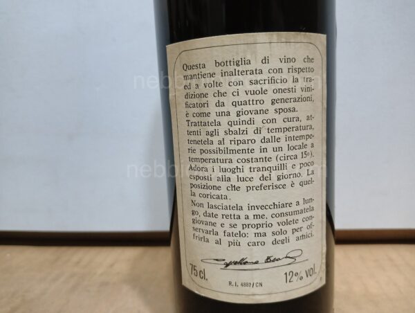 Barbera d'Alba Cappellano 1980 - Image 8