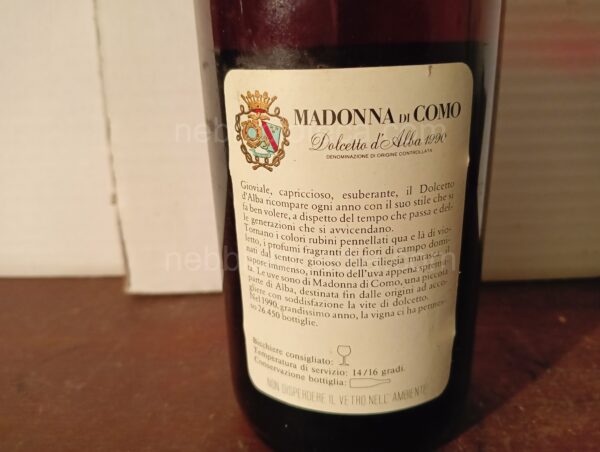 Dolcetto d'Alba Madonna di Como Marchesi di Barolo 1990 - Image 9