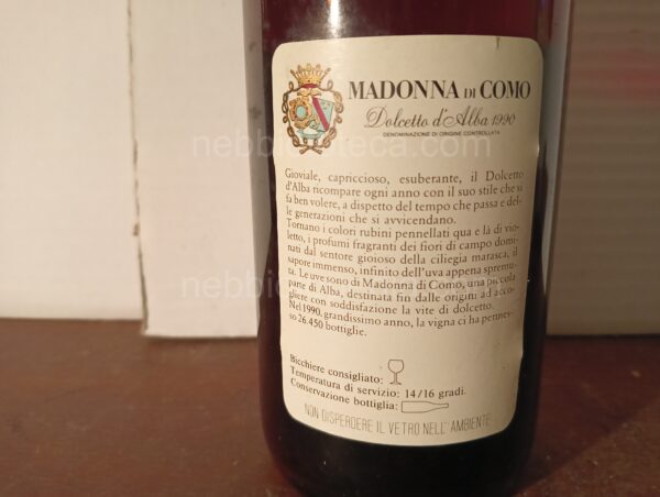 Dolcetto d'Alba Madonna di Como Marchesi di Barolo 1990 - Image 10